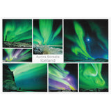 Postcard large, Northern lights - Aurora Borealis, multiview