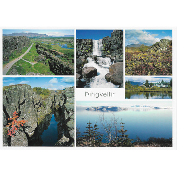 Postcard large, Þingvellir multiview