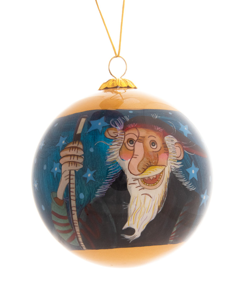 Handpainted Christmas Ball Ornament, Stekkjarstaur- Giljagaur