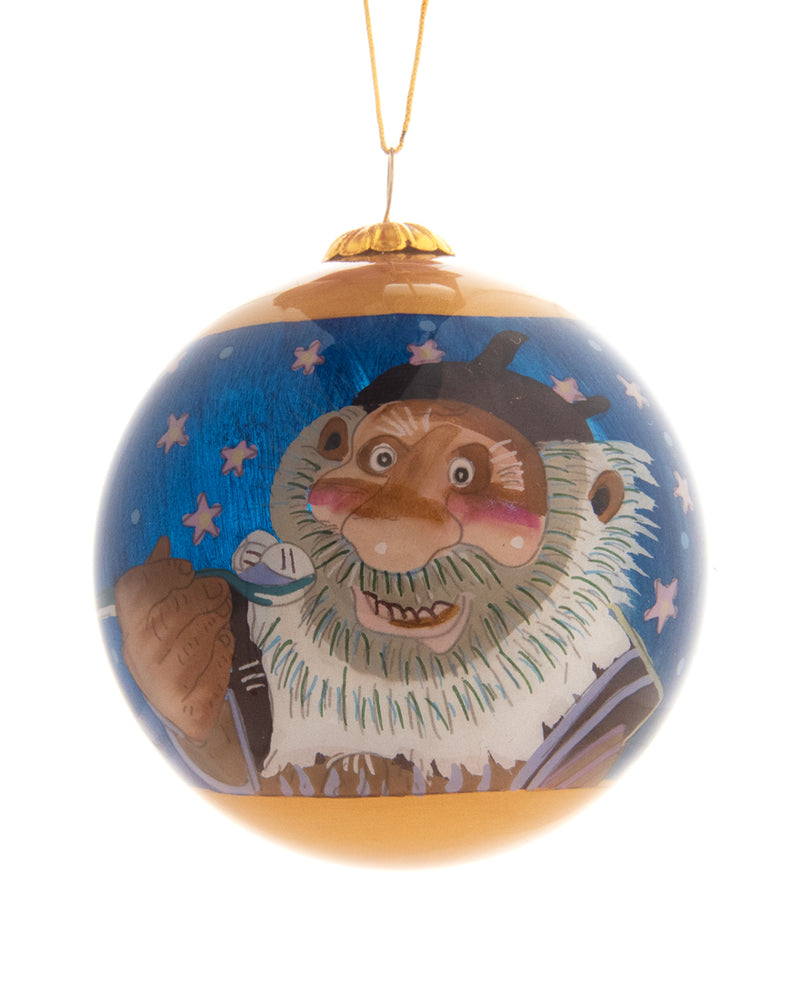 Handpainted Christmas Ball Ornament, Hurðaskellir - Skyrgámur