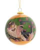 Handpainted Christmas Ball Ornament, Bjúgnakrækir - Gluggagægir