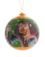 Handpainted Christmas Ball Ornament, Kertasníkir - Grýla