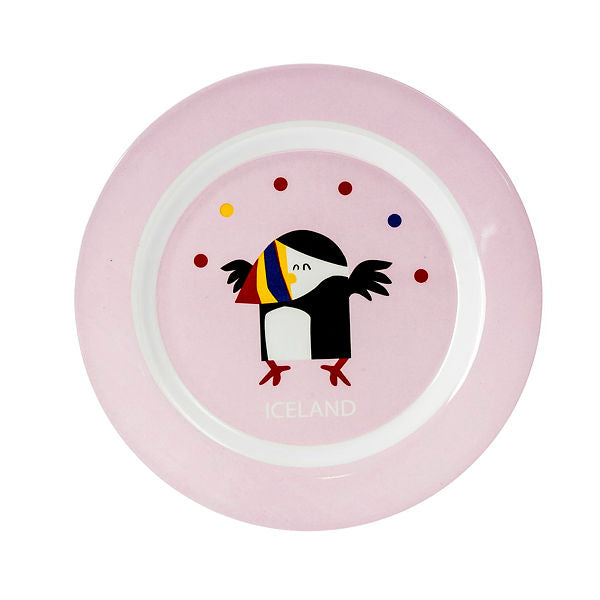 Plate puffin pink