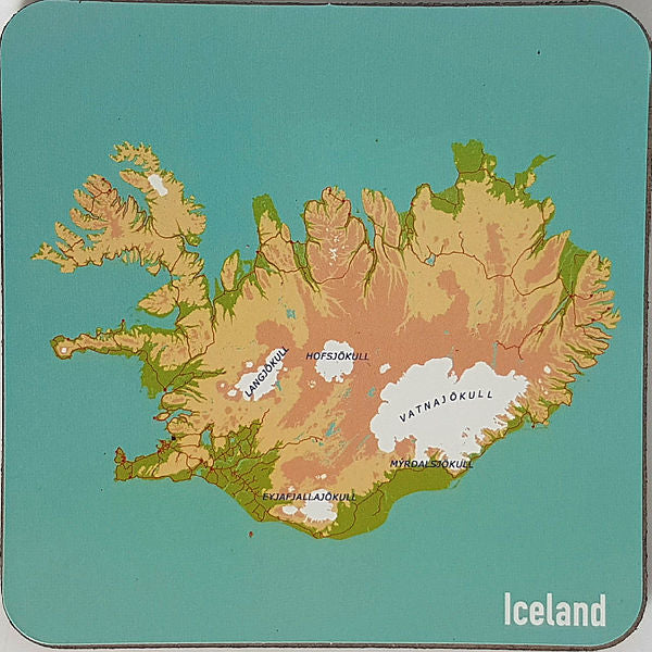 Coaster Icelandic map