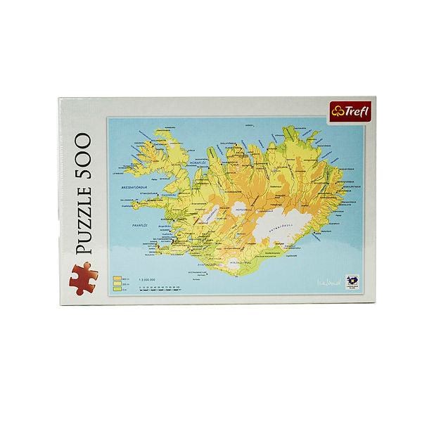 Puzzle 500 Map of Iceland